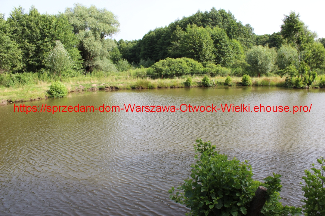 maison à vendre Varsovie, près d'Otwock Wielki, lac Rokola, commune de Karczew (32km) sur un terrain phénoménal dans la zone tampon NATURA-2000, sur une pente, avec un jardin paysager de 16 ans