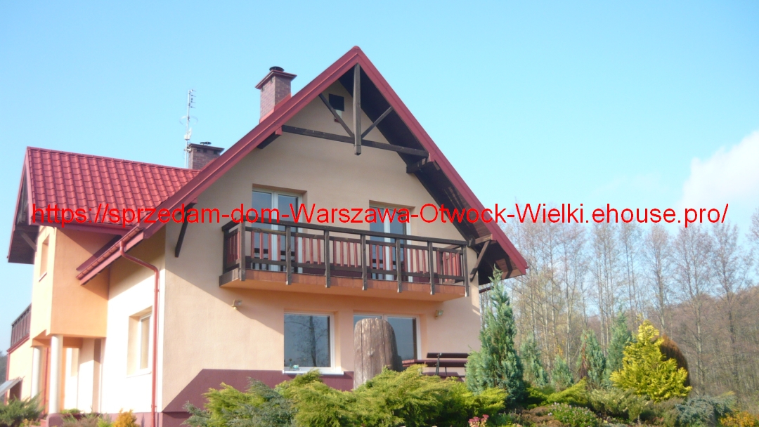 maison à vendre Varsovie (32km) sur un terrain phénoménal dans la zone tampon NATURA-2000, sur une pente, avec un jardin de 16 ans